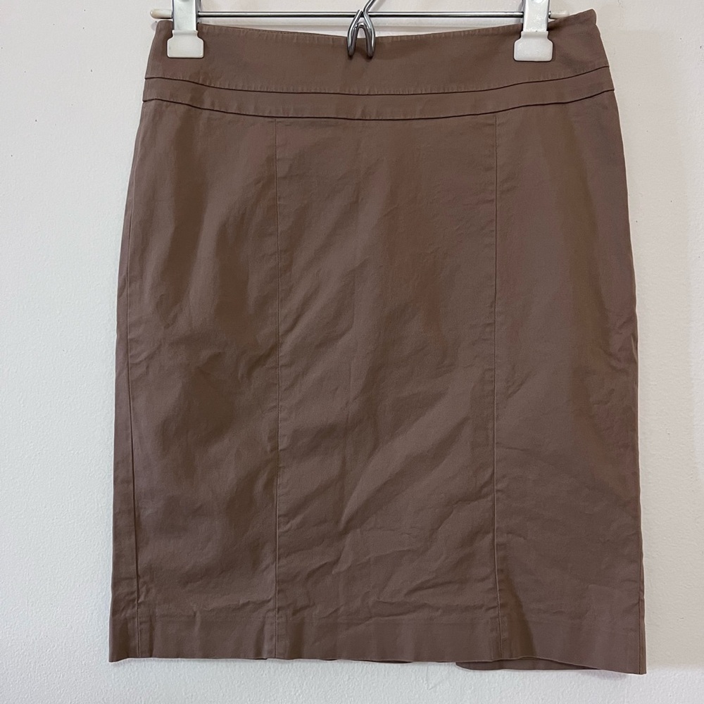 LOFT Tan Pencil Skirt